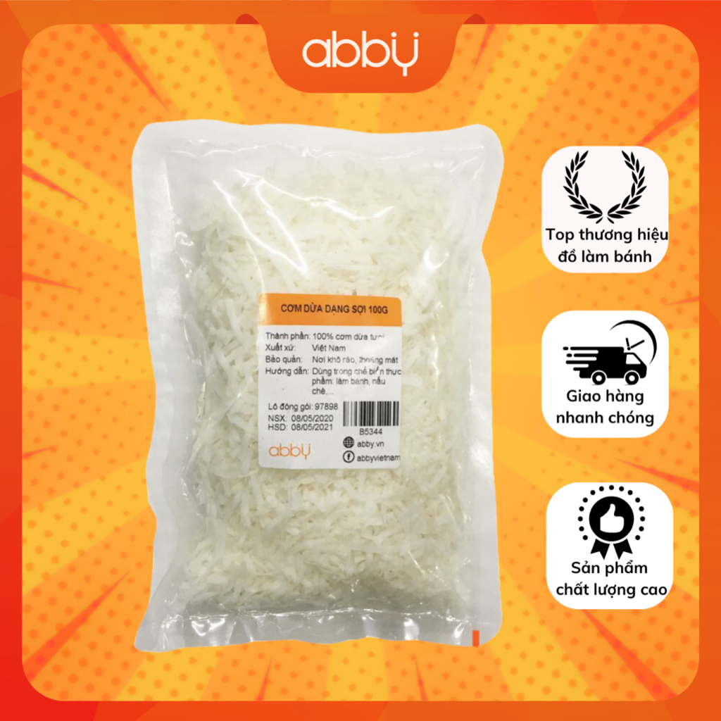 Cơm Dừa Dạng Sợi 100g