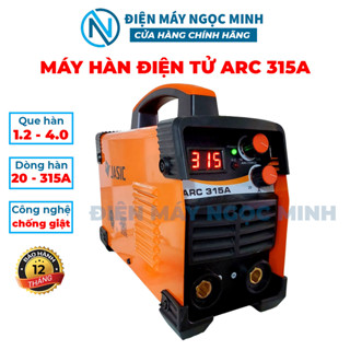 Máy hàn điện tử ARC 315A hàn que công nghệ VRD chống giật chịu tải lớn tặng mo hàn bảo hành 12 tháng