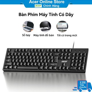 Bàn phím máy tính acer văn phòng có dây cổng usb cho máy tính để bàn, laptop