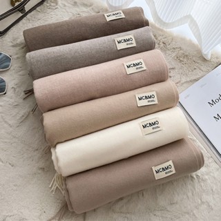 Khăn dạ MC&MO 200x70cm Khăn quàng Cashmere dạ len mềm mịn màu trơn khăn choàng cổ nam nữ