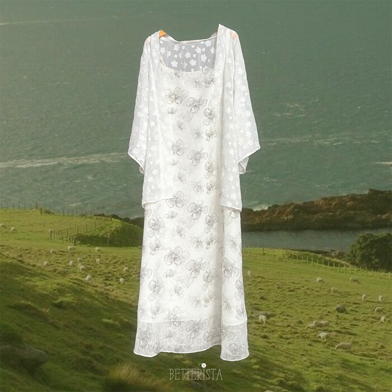 Áo khoác kiểu Kimono hoa gấm Betterista