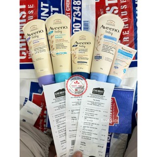 [NỘI ĐỊA ÚC ĐỦ BILL] Kem Dưỡng ẩm và Sữa tắm Aveeno cho bé và người lớn, da thường và da chàm