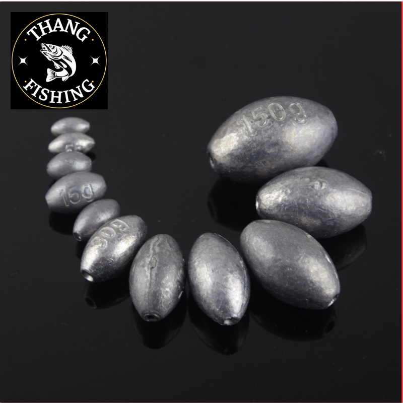 50 Chì Câu Cá,2gram Chì Tròn Xuyên Tâm Chất Lượng - Thắng Fishing