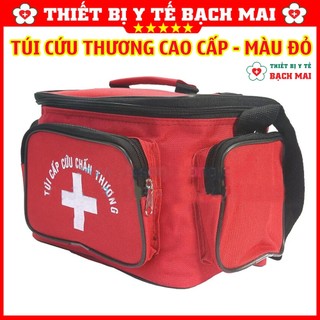 TÚI CỨU THƯƠNG ĐỎ TO - TÚI Y TẾ MÀU ĐỎ CAO CẤP ĐỦ 4 SIZE KÍCH THƯỚC