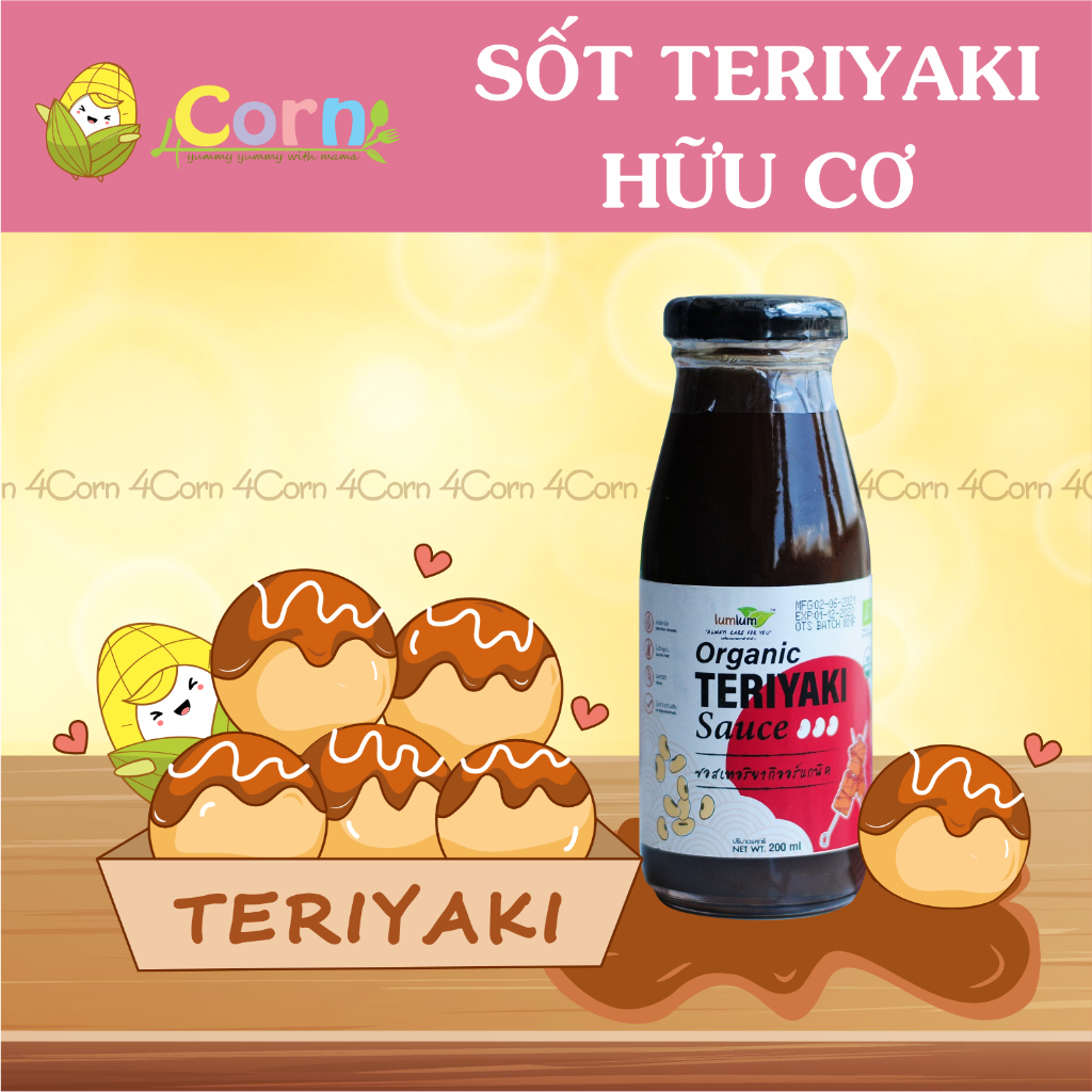 Sốt TERIYAKI hữu cơ Lumlum - Cho bé 12m+