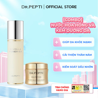 [Combo]Nước Hoa Hồng Dr.Pepti Centella Toner Ex & Kem Dưỡng Ẩm Dr.Pepti Centella Moist Soothing Gel Cream