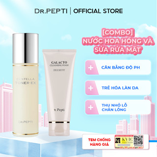 [Combo] Nước Hoa Hồng Dr.Pepti Centella Toner Ex Và Sữa Rửa Mặt Dr.Pepti Galacto Cleansing Foam