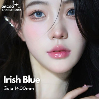 1 Cặp Lens kính áp tròng Irish Blue độ ẩm cao 65% xanh biển trong veo filter Douyin giãn tròng 14.0mm độ cận 0 - 7 độ