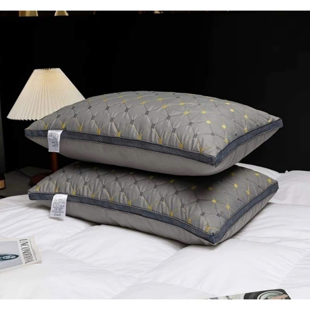 Gối ngủ , Gối trần quả trám , ruột gối kim cương cao cấp kích thước 50x70cm (1 chiếc)