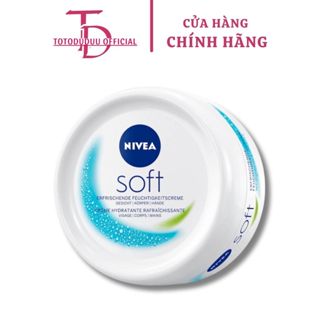 Kem Dưỡng Ẩm Cho Da NIVEA Soft Dưỡng Da Mặt và Toàn Thân Giúp Da Mềm Mịn Hũ 200ml