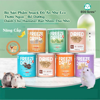  Thức ăn vặt snack ăn dặm Eco Forest cho chuột hamster mini,bear,nhím,sóc,..thơm ngon,nhiều loại đa dạng,giàu dinh dưỡng 
