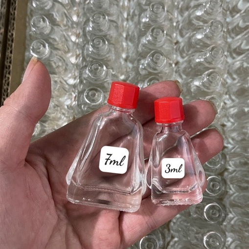 COMBO 100 VỎ CHAI DẦU GIÓ THÁI 3ML/7ML