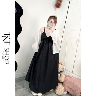 ĐẦM MAXI BIGSIZE 2 DÂY BÈO NGỰC [TNT SHOP BIGSIZE 60KG 90KG]