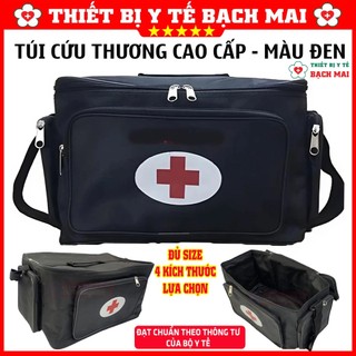 Túi Cứu Thương Màu Đen 4 Size - Túi Y Tế - Túi Cấp Cứu Chấn Thương