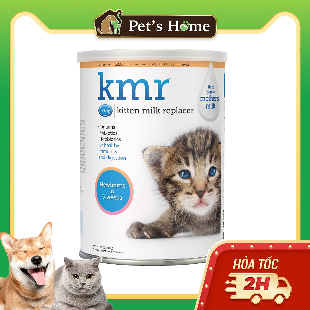 Sữa KMR Kitten Milk Replacer cho mèo con 340g