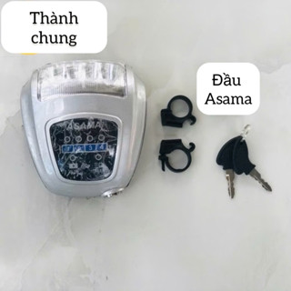 Đầu đèn Asama gắn xe đạp điện có khoá còi đèn 48v