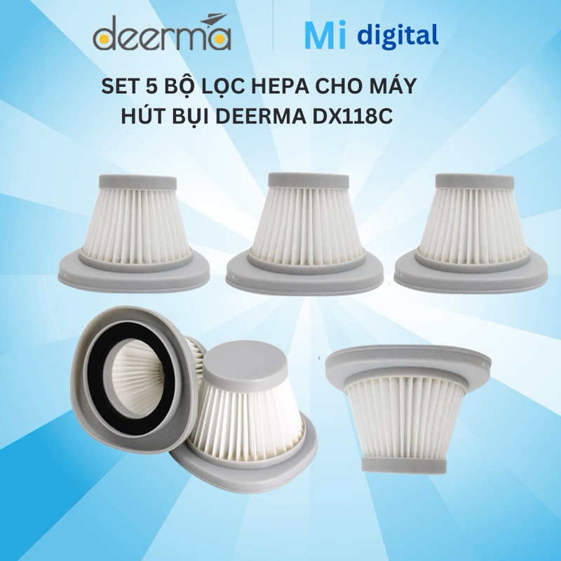 Set 8 bộ lọc cho máy hút bụi Deerma DX118C/DX128C