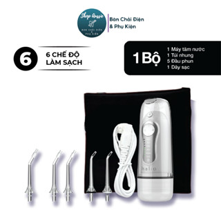 Máy Tăm Nước Cầm Tay 6 Chế Độ Halio Professional Cordless - Công nghệ Sóng Âm Sonic, Ghi Nhớ Thông Minh, Pin 25 Ngày