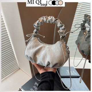 Túi xách nữ đeo chéo đeo vai quai xách da PU sọc vân Quảng Châu kiểu dáng tiểu thư sang chảnh MIQIBAG TX-139