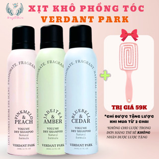 [MUA 2 TẶNG LƯỢC] Xịt khô phồng tóc VERDANT PARK dầu gội khô kiềm dầu lâu bết mùi Hoa quả| ANGELSKIN