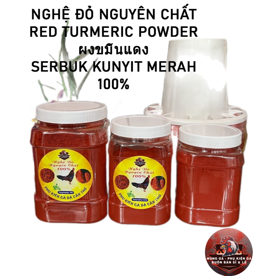 Nghệ Đỏ Cao Cấp Cho Gà Đá 1KG - Bột Nghệ Đỏ Gà Chọi [NGHỆ BỘT - NGHỆ XAY]