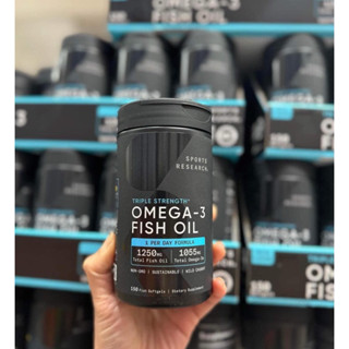 [Chính hãng - Hàng AIR]-Date 6-9/2027 Dầu cá Sports Research, Omega-3 Fish Oil, Triple Strength 150 viên