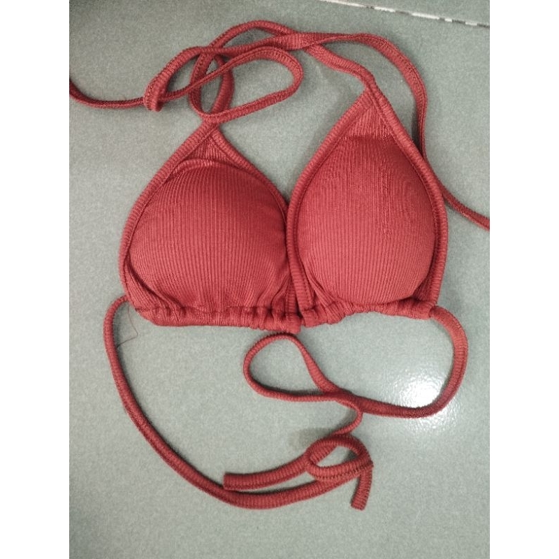 Áo ngực bikini lẽ, chất liệu vải thun tâm lạnh có dây rút, dây đeo cổ đi biển | BigBuy360 - bigbuy360.vn