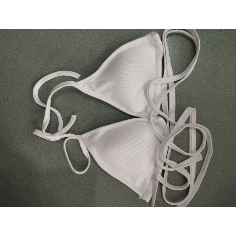 Áo ngực bikini lẽ, chất liệu vải thun tâm lạnh có dây rút, dây đeo cổ đi biển | BigBuy360 - bigbuy360.vn