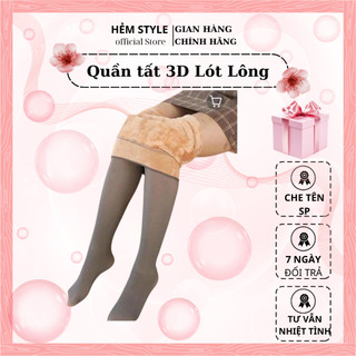 Quần tất 3D Lót Lông,lót nỷ cả bàn siêu ấm, siêu bền, siêu dai( màu đen ,cát cháy và màu da)