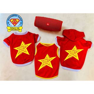 ÁO THÚ CƯNG CỜ ĐỎ SAO VÀNG SIÊU XINH GIÁ RẺ