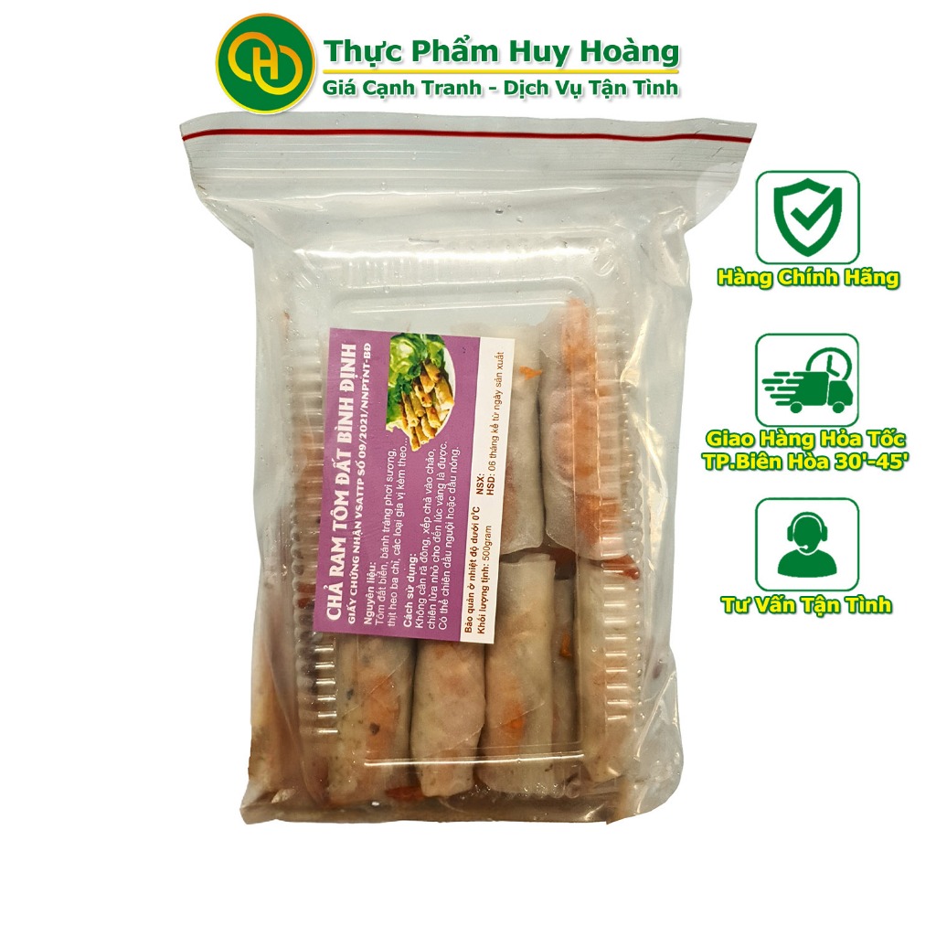[Loại Ngon] Chả Ram Tôm Đất Bình Định 500Gr/Hộp [Hỏa Tốc Biên Hòa]