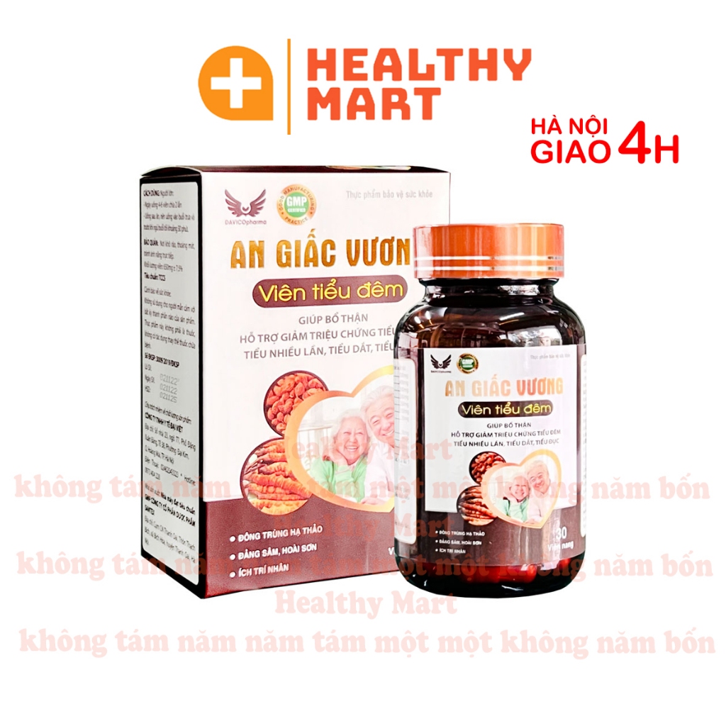 ✔️️️Viên tiểu đêm An Giấc Vương - Giúp bổ thận, hỗ trợ giảm tiểu đêm, tiểu đục (Hộp 30v) Davico