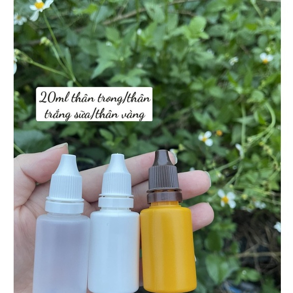 Combo 100/500 bộ chai nhỏ giọt/nhỏ mắt/nhỏ mũi 20ml