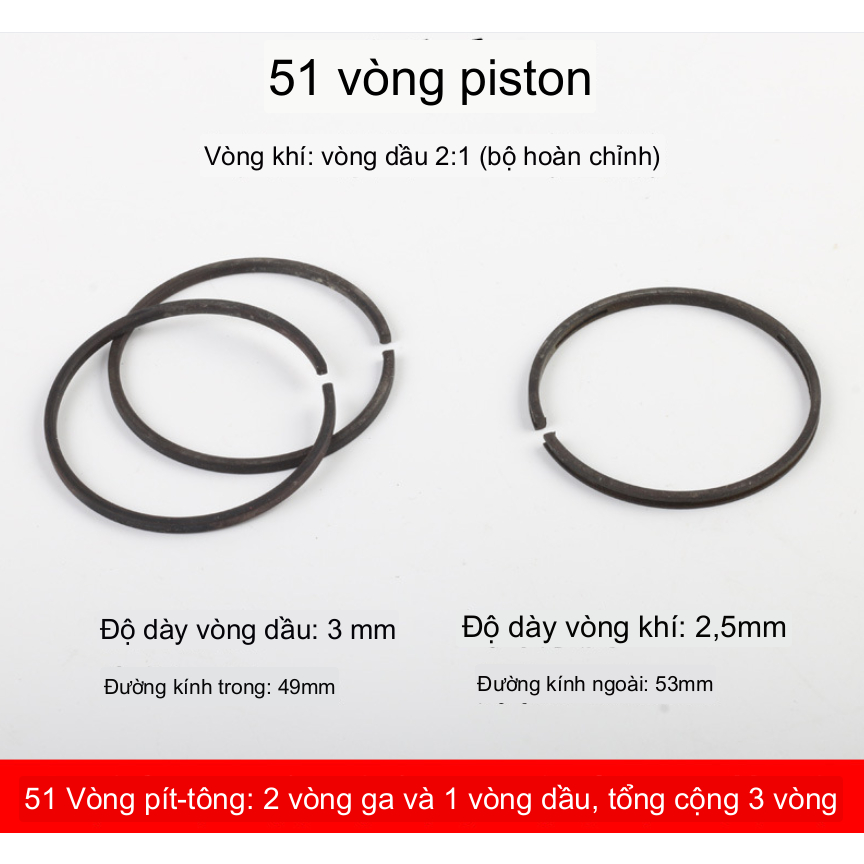 Bạc hơi máy nén khí 51mm