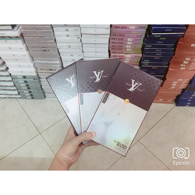 Quần tất Giả da 3D LV Naivvian