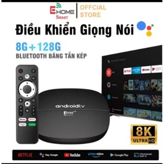  Android TV Box Bluetooth tân số đôi kết nối wifi 5G.16+256GB TV hỗ trợ điều khiển bằng giọng nói 