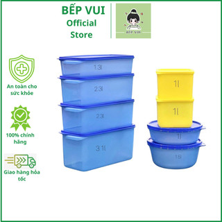  TUPPERWARE_Bộ hộp trữ mát Tupperware Modern Fridge 08 hộp nhựa nguyên sinh 