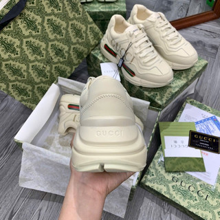 Giầy Chunky đế cao màu kem sữa fullbox