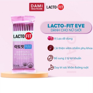  10 Gói LACTO-FIT EVE - Men Vi Sinh Phụ Khoa Cân Bằng Vi Sinh Chăm Sóc Vùng Kín  10 gói x 2g  