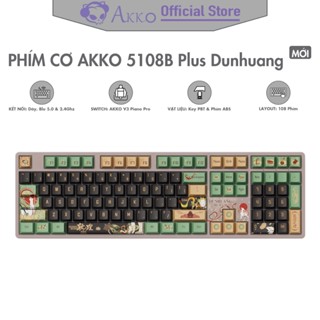 Bàn phím cơ AKKO 5108B Plus Dunhuang [ Hotswap / RGB / Multi-Mode / Piano Pro Switch / 108 Key ] - Hàng Chính Hãng