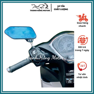 Gương Gù (Gương kiểu/ Kính chiếu hậu) Đen Lắp Cho Tất Cả Dòng Xe Máy, Xe Điện tặng ốc nối – Chất liệu cao cấp (Có hộp)