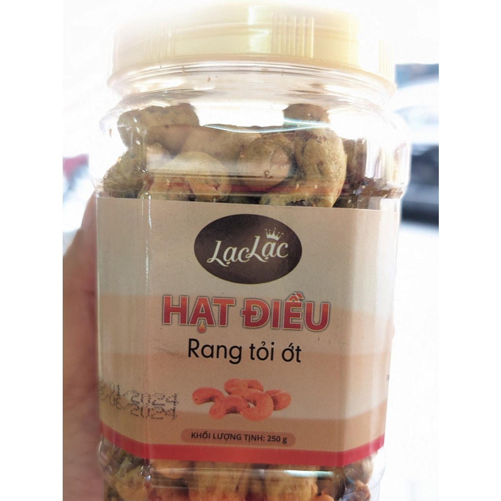 HẠT ĐIỀU/ ĐẬU PHỘNG RANG TỎI ỚT - LẠC LẠC 250G