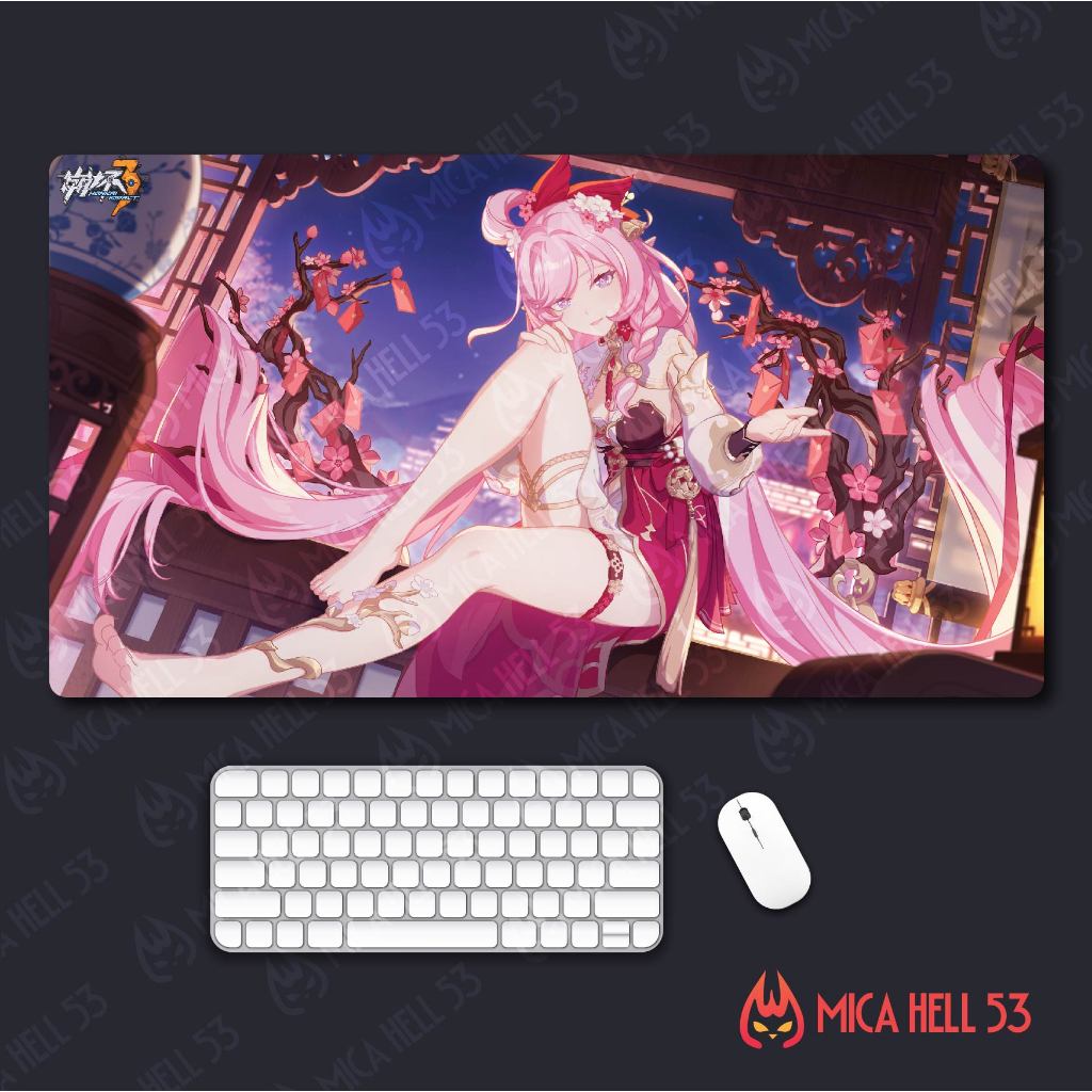 Miếng Lót Chuột Honkai Impact 3 Khổ Lớn Bàn Di Chuột Máy Tính Anime Manga Game Honkai Impact Elysia 