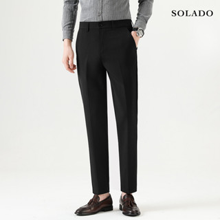 Quần âu nam SOLADO cạp chun ẩn thông minh vải mềm co giãn nhẹ chống nhăn xù CT