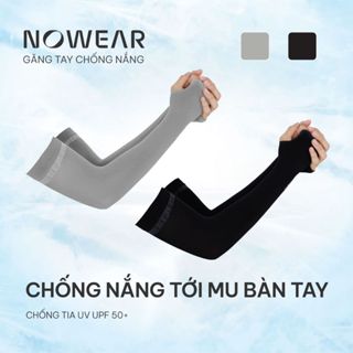Combo 2 đôi Găng tay chống nắng NOWEAR Unisex cao cấp - Bao tay chống nắng làm mát, siêu co giãn mềm mịn, ngăn UPF 50+