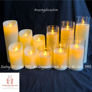 NẾN ĐIỆN TỬ NHỰA TRANG TRÍ BÀN TIỆC SỰ KIỆN, GIA TIÊN CƯỚI HỎI, DECOR STUDIO, NHÀ HÀNG, NHÀ CỬA