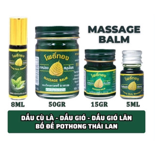   Nội Địa Thái  Dầu Cù Là - Dầu Gió Lăn Lá Bồ Đề Pothong Giúp Xoa Bóp Giảm Nhức Mỏi Thái Lan 15g 50g 5ml 8ml 