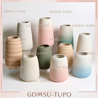  Bình Hoa dáng ĐU ĐỦ men pastel  lọ hoa decor trang trí gốm sứ Bát Tràng 