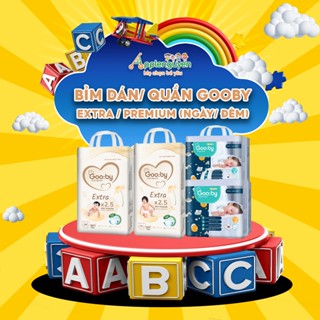 [HÀNG MỚI VỀ] Bỉm Gooby Extra/Premium (Ngày/Đêm) Hàn Quốc Dán/Quần Đủ Size Cho Bé | Applenguyen94