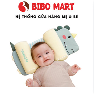 Gối chặn định hình đầu cho bé sơ sinh Boona chống méo đầu, cotton nguyên chất lõi vỏ kiều mạch thoáng khí